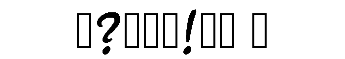 Gully Regular Font OTHER CHARS
