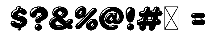 Gummy Pop Font OTHER CHARS