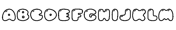 Gummy Soda Outline Shine FONT