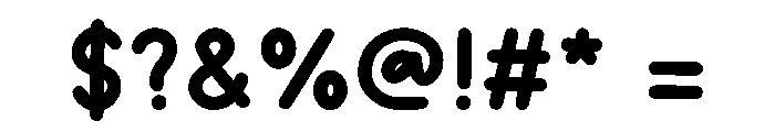Gummy Sunday Font OTHER CHARS