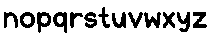 Gummy Sunday Font LOWERCASE