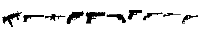 Gun Set Font OTHER CHARS