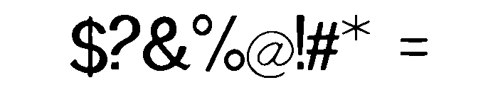Gunpowder_Print Font OTHER CHARS