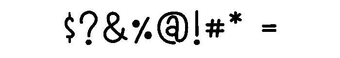 Gunshot Font OTHER CHARS