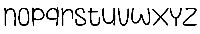 Gunshot Font LOWERCASE