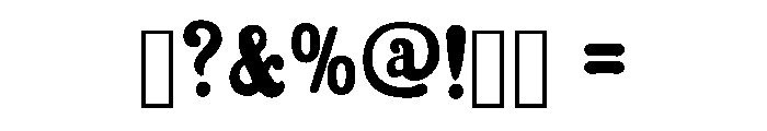 Gunsmoke Serif Regular Font OTHER CHARS