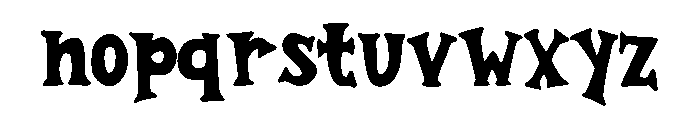 Gurih Whimsy Regular Font LOWERCASE