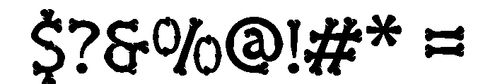 Gurl Bones Regular Font OTHER CHARS