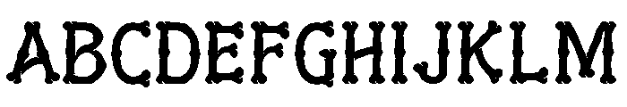 Gurl Bones Regular Font UPPERCASE