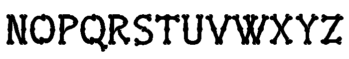 Gurl Bones Regular Font UPPERCASE