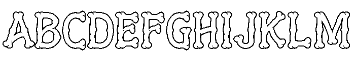 GurlBones-Outline FONT