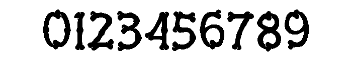 GurlBones-Regular Font OTHER CHARS