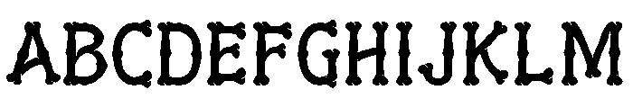 GurlBones-Regular Font UPPERCASE