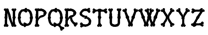 GurlBones-Regular Font LOWERCASE