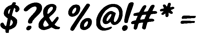 Guslow Regular Font OTHER CHARS