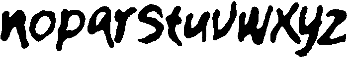 GUMPS OVER otf (400) Font LOWERCASE
