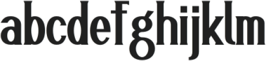 GUROSEN Regular otf (400) Font LOWERCASE