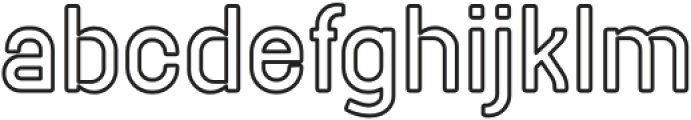 GUSHELINK Outline otf (400) Font LOWERCASE