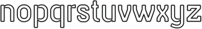 GUSHELINK Outline otf (400) Font LOWERCASE