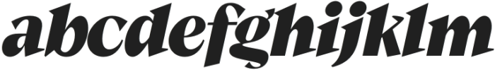 Guau Bold Italic otf (700) Font LOWERCASE