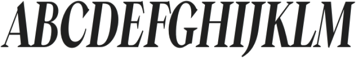 Guau Regular Condensed Italic otf (400) Font UPPERCASE