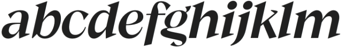 Guau Regular Italic otf (400) Font LOWERCASE