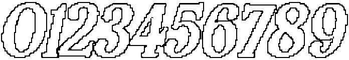 Guavine Pixel Outline otf (400) Font OTHER CHARS