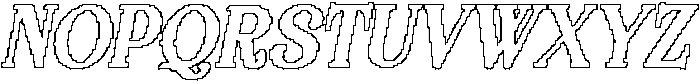 Guavine Pixel Outline otf (400) Font UPPERCASE