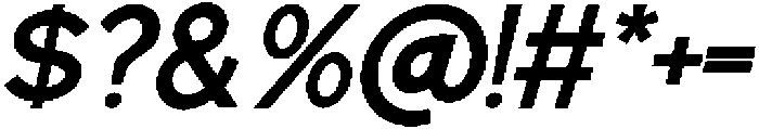 Gued Bold Italic otf (700) Font OTHER CHARS