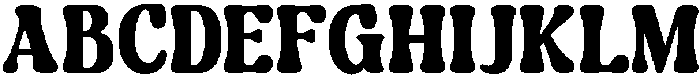 Guffier Extra Bold otf (700) Font UPPERCASE