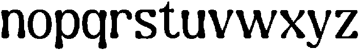 Guffier-Regular otf (400) Font LOWERCASE
