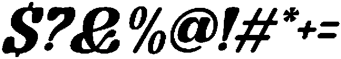 Guffier Slant Extra Bold otf (700) Font OTHER CHARS