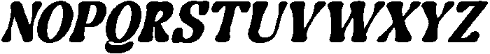 Guffier Slant Extra Bold ttf (700) Font UPPERCASE