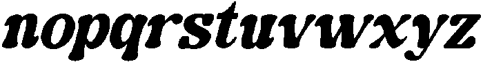 Guffier Slant Extra Bold ttf (700) Font LOWERCASE