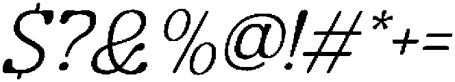 Guffier Slant Extra Light otf (200) Font OTHER CHARS