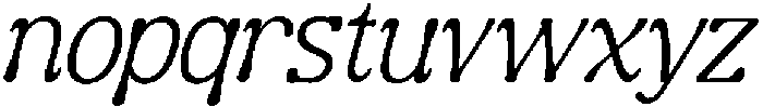 Guffier Slant Extra Light otf (200) Font LOWERCASE