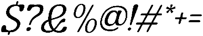 Guffier Slant Light otf (300) Font OTHER CHARS