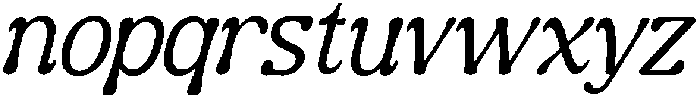 Guffier Slant Light otf (300) Font LOWERCASE