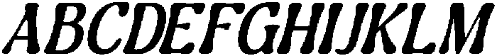 Guffier Slant Medium otf (500) Font UPPERCASE