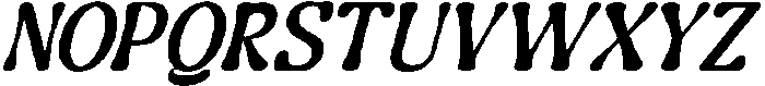 Guffier Slant Medium otf (500) Font UPPERCASE