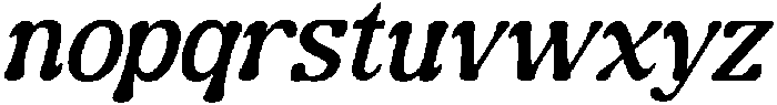 Guffier Slant Medium otf (500) Font LOWERCASE