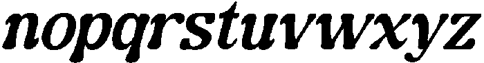 Guffier Slant Semi Bold otf (600) Font LOWERCASE