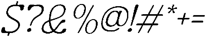 Guffier Slant Thin otf (100) Font OTHER CHARS