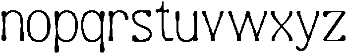Guffier Thin otf (100) Font LOWERCASE