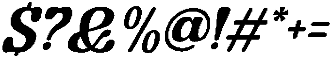 GuffierSlant-Bold otf (700) Font OTHER CHARS
