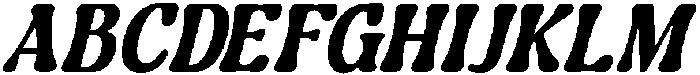 GuffierSlant-Bold otf (700) Font UPPERCASE