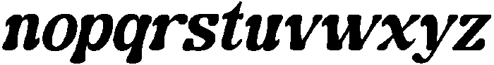 GuffierSlant-Bold otf (700) Font LOWERCASE