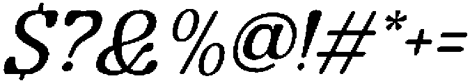 GuffierSlant-Regular otf (400) Font OTHER CHARS