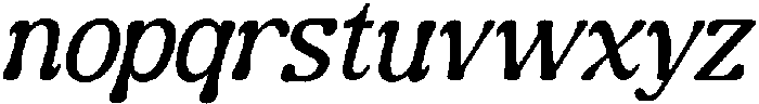 GuffierSlant-Regular otf (400) Font LOWERCASE