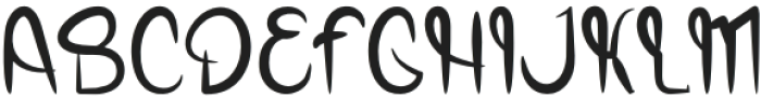 Gugu Regular otf (400) Font UPPERCASE